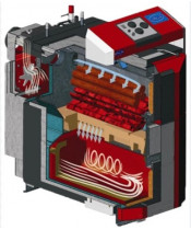 Пиролизный котел ATTACK 25 DP PROFI - фото №3, в окне, миниатюра
