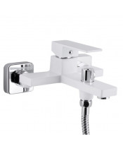 Смеситель для ванны Qtap Gemini QTGEM259CRW45683 Chrome/White - фото №3, в окне, миниатюра