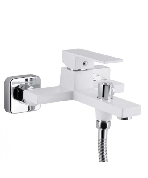 Смеситель для ванны Qtap Gemini QTGEM259CRW45683 Chrome/White - фото №3, в окне