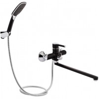 Змішувач для ванни Qtap Grand QTGRABCR005 Chrome/Black Змішувач для ванни Qtap Grand QTGRABCR005 Chrome/Black