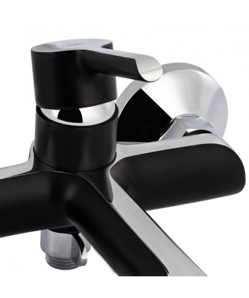 Смеситель для ванны Qtap Grand QTGRABCR006 Chrome/Black - фото №3, в окне