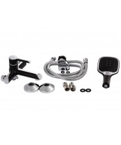 Смеситель для ванны Qtap Grand QTGRABCR006 Chrome/Black - фото №3