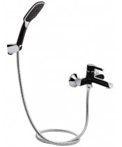 Смеситель для ванны Qtap Grand QTGRABCR006 Chrome/Black - фото №3, в окне, миниатюра