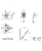 Смеситель для ванны Qtap Grand QTGRAWCR006 Chrome/White - фото №3, в окне, миниатюра
