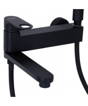 Смеситель для ванны Qtap Jay QTJAY260BLM45548 Matt Black - фото №3