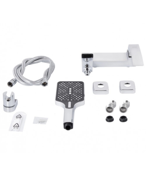 Смеситель для ванны Qtap Swan Cascada QTSWA260CRM45565 Chrome - фото №3, в окне