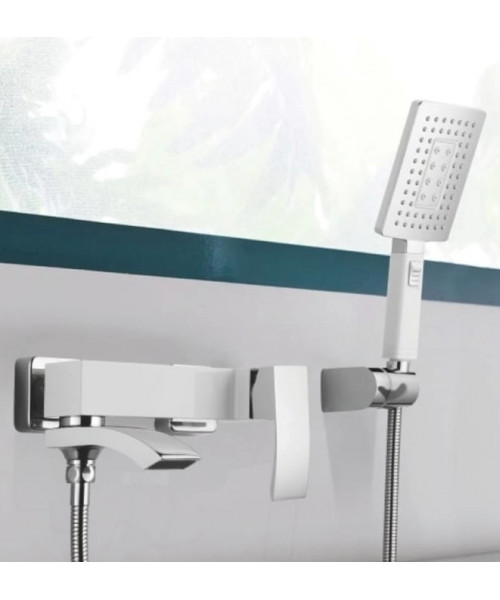 Смеситель для ванны Qtap Swan Cascada QTSWA260CRM45565 Chrome - фото №3, в окне
