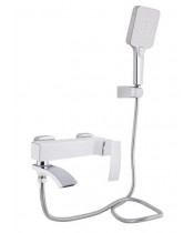 Смеситель для ванны Qtap Swan Cascada QTSWA260CRW45569 Chrome/White