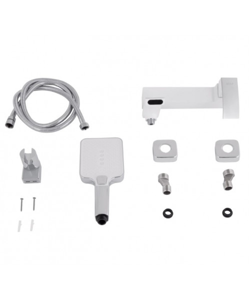 Смеситель для ванны Qtap Swan Cascada QTSWA260CRW45569 Chrome/White - фото №3, в окне