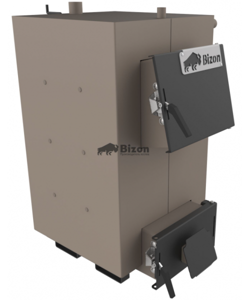Твердотопливный котел Bizon М-180 18 кВт (5 мм) - фото №3, в окне
