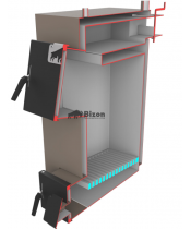 Твердотопливный котел Bizon М-180 18 кВт (5 мм) - фото №3, в окне, миниатюра