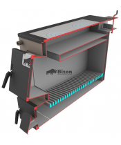 Твердопаливний котел Bizon М-200П 20 кВт з плитою (5 мм) - фото №3