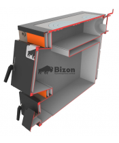 Твердопаливний котел Bizon М-120П2 Термо 12 кВт з плитою (5 мм) - фото №2