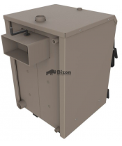 Твердотопливный котел Bizon М-100 Термо 10 кВт (4 мм) - фото №3, в окне, миниатюра