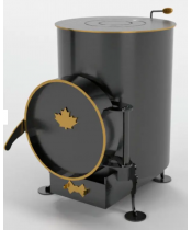 Буржуйка Canada "Шалена" LUX 75 м3 с зольником - фото №2