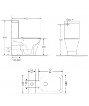 Унитаз Qtap Cardinal QT04222168AUQ3W Ultra Quiet с сиденьем Slim Duroplast / Soft-close / Quick Release  - фото №3, в окне, миниатюра