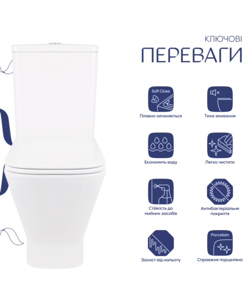 Унитаз Qtap Cardinal QT04222168AUQ3W Ultra Quiet с сиденьем Slim Duroplast / Soft-close / Quick Release  - фото №3, в окне
