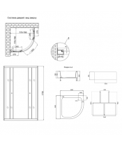Душевая кабина Lidz Latwa SC80x80.SAT.MID.GR поддон Kapielka ST80x80x26 - фото №3, в окне, миниатюра