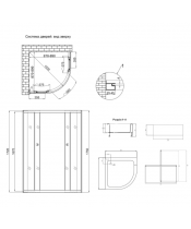 Душевая кабина Lidz Latwa SC90x90.SAT.MID.FR поддон Kapielka ST90x90x26 - фото №3, в окне, миниатюра