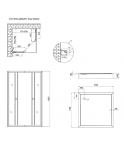 Душевая кабина Lidz Wawel SC80x80.SAT.LOW.GR поддон Kapielka ST80x80x14 - фото №3, в окне, миниатюра