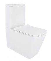 Унитаз Qtap Crow Rimless QT05222170W с сиденьем Slim Duroplast / Soft-close / Quick Release  - фото №3, в окне, миниатюра