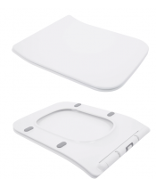 Унитаз Qtap Crow Rimless QT05222170W с сиденьем Slim Duroplast / Soft-close / Quick Release  - фото №3