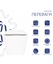 Унитаз Qtap Crow QT05335170W Rimless с сиденьем Slim Duroplast / Soft-close / Quick Release - фото №3