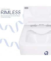 Унитаз Qtap Crow QT05335170W Rimless с сиденьем Slim Duroplast / Soft-close / Quick Release - фото №3, в окне, миниатюра