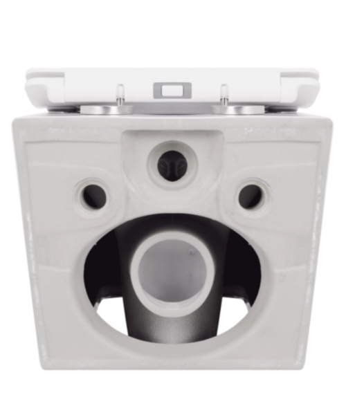 Унитаз Qtap Crow QT05335170W Rimless с сиденьем Slim Duroplast / Soft-close / Quick Release - фото №3, в окне