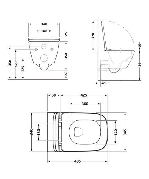 Унитаз Qtap Crow QT05335171W Ultra Quiet с сиденьем Slim Duroplast / Soft-close / Quick Release - фото №3, в окне