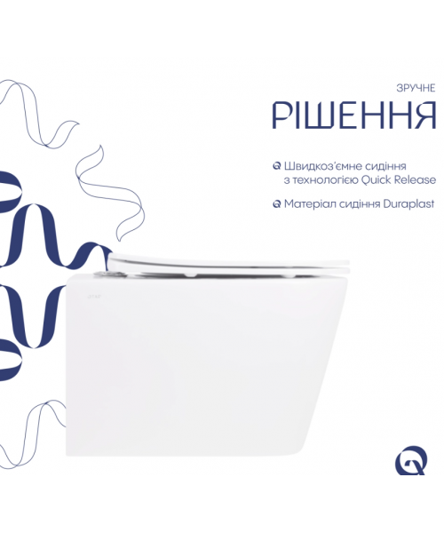 Унитаз Qtap Crow QT05335171W Ultra Quiet с сиденьем Slim Duroplast / Soft-close / Quick Release - фото №3, в окне