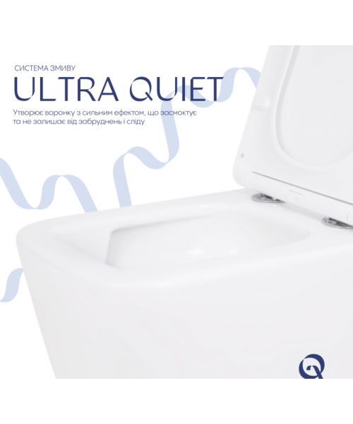 Унитаз Qtap Crow QT05335171W Ultra Quiet с сиденьем Slim Duroplast / Soft-close / Quick Release - фото №3, в окне