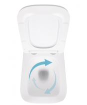 Унитаз Qtap Crow QT05335171W Ultra Quiet с сиденьем Slim Duroplast / Soft-close / Quick Release - фото №3, в окне, миниатюра