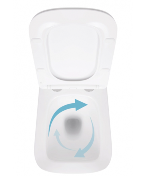 Унитаз Qtap Crow QT05335171W Ultra Quiet с сиденьем Slim Duroplast / Soft-close / Quick Release - фото №3, в окне