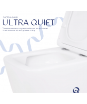 Унитаз Qtap Crow QT05335172W Ultra Quiet с сиденьем Slim Duroplast / Soft-close / Quick Release - фото №3, в окне, миниатюра