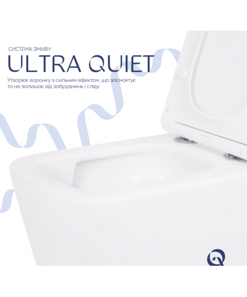 Унитаз Qtap Crow QT05335172W Ultra Quiet с сиденьем Slim Duroplast / Soft-close / Quick Release - фото №3, в окне