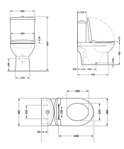 Унитаз Qtap Dove QT06228380BW Rimless с сиденьем Slim Duroplast / Soft-close / Quick Release  - фото №3, в окне, миниатюра