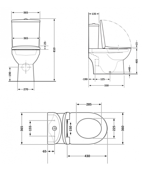 Унитаз Qtap Dove QT06228380BW Rimless с сиденьем Slim Duroplast / Soft-close / Quick Release  - фото №3, в окне
