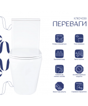 Унитаз Qtap Dove QT06228380BW Rimless с сиденьем Slim Duroplast / Soft-close / Quick Release  - фото №3, в окне, миниатюра