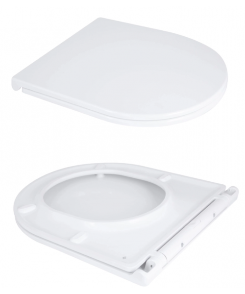 Унитаз Qtap Dove QT06228380BW Rimless с сиденьем Slim Duroplast / Soft-close / Quick Release  - фото №3, в окне