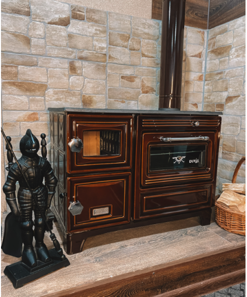 Печь-камин Duval EK-106F - фото №3, в окне