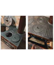 Печь-камин Duval EK-106F - фото №3, в окне, миниатюра