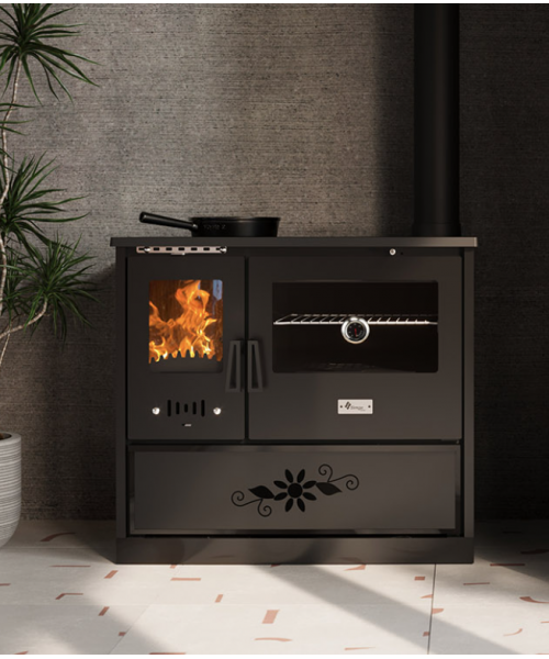 Печь-камин Duval EK-4030 - фото №3, в окне