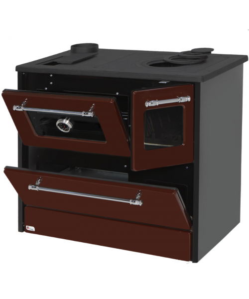 Печь-камин Duval EK-4040 левая/правая - фото №3, в окне