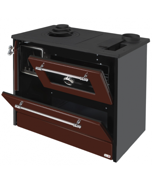 Печь-камин Duval EK-4040 левая/правая - фото №3, в окне