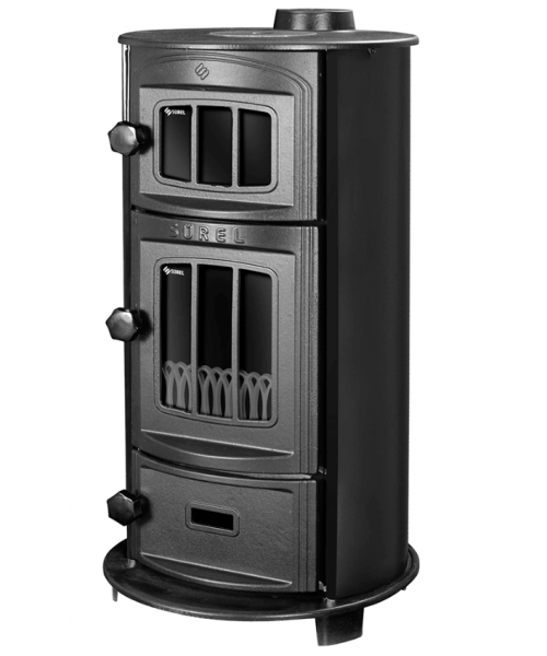 Піч-камін Duval EK-5109 BL (BLACK EDITION) - фото №3, у вікні