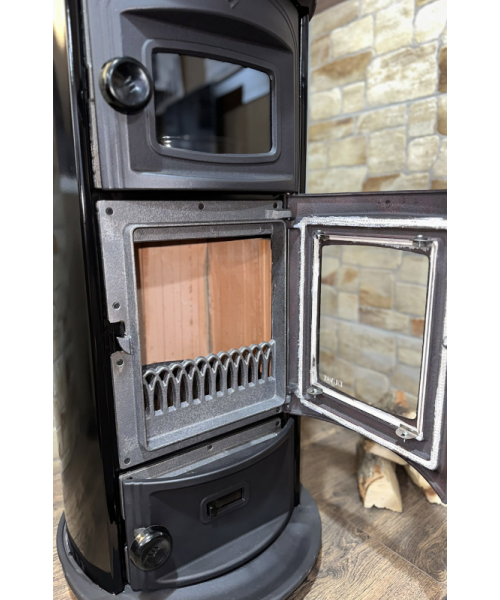 Піч-камін Duval EK-5109 BL (BLACK EDITION) - фото №3, у вікні