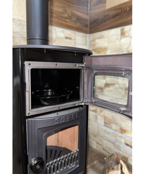 Піч-камін Duval EK-5109 BL (BLACK EDITION) - фото №3, у вікні