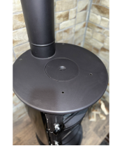 Піч-камін Duval EK-5109 BL (BLACK EDITION) - фото №3, у вікні, мініатюра