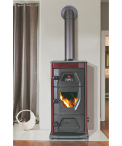 Піч-камін Duval EK-5111 BL (Black Edition) - фото №3, у вікні, мініатюра